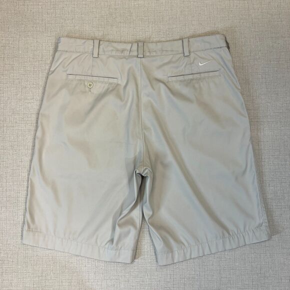 Nike Golf Shorts Mens 34 Beige Tech Flat Front Moisture Wicking Dri-Fit *READ - Picture 3 of 13